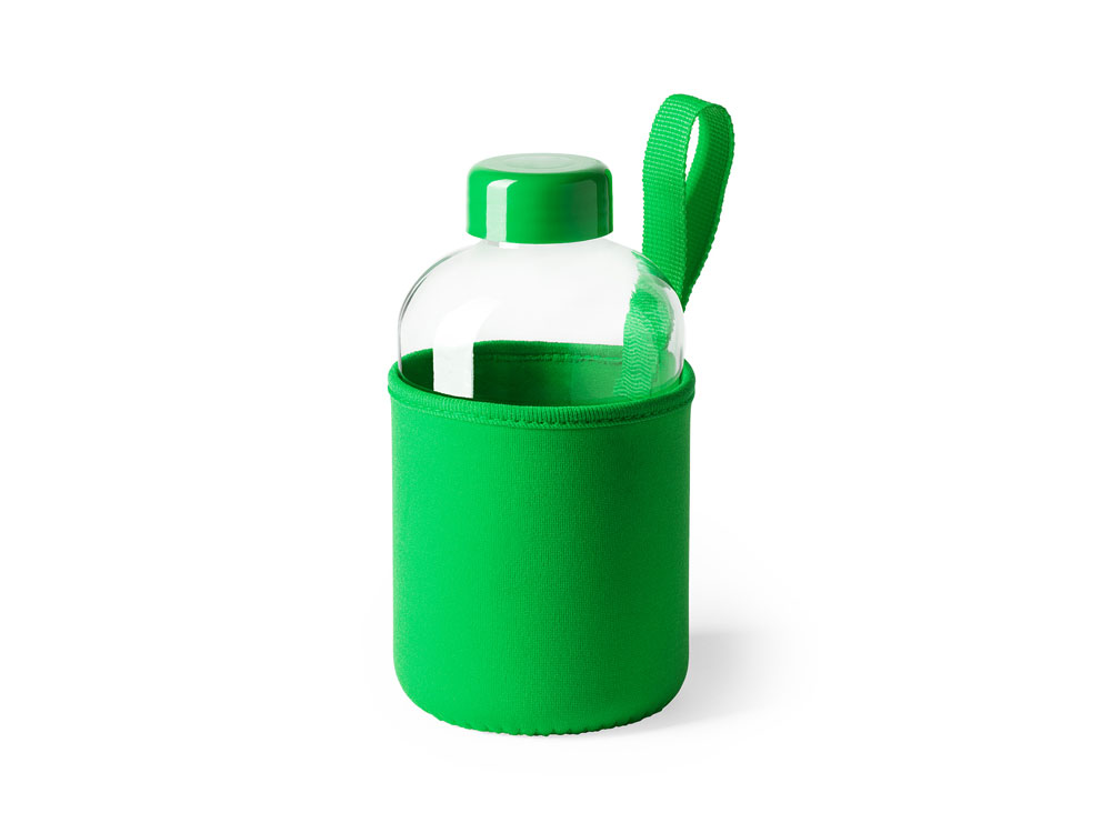 Бутылка стеклянная KASTER в неопреновом чехле, 600 мл, папоротник-2