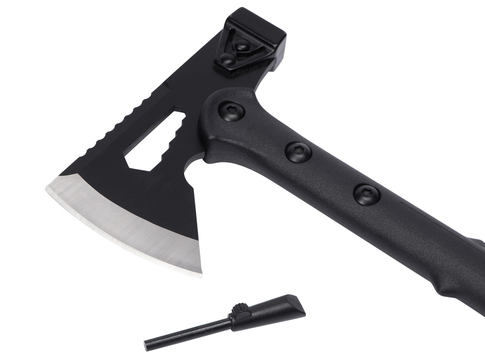 Топор 4-в-1 с огнивом Lumber, черный-1