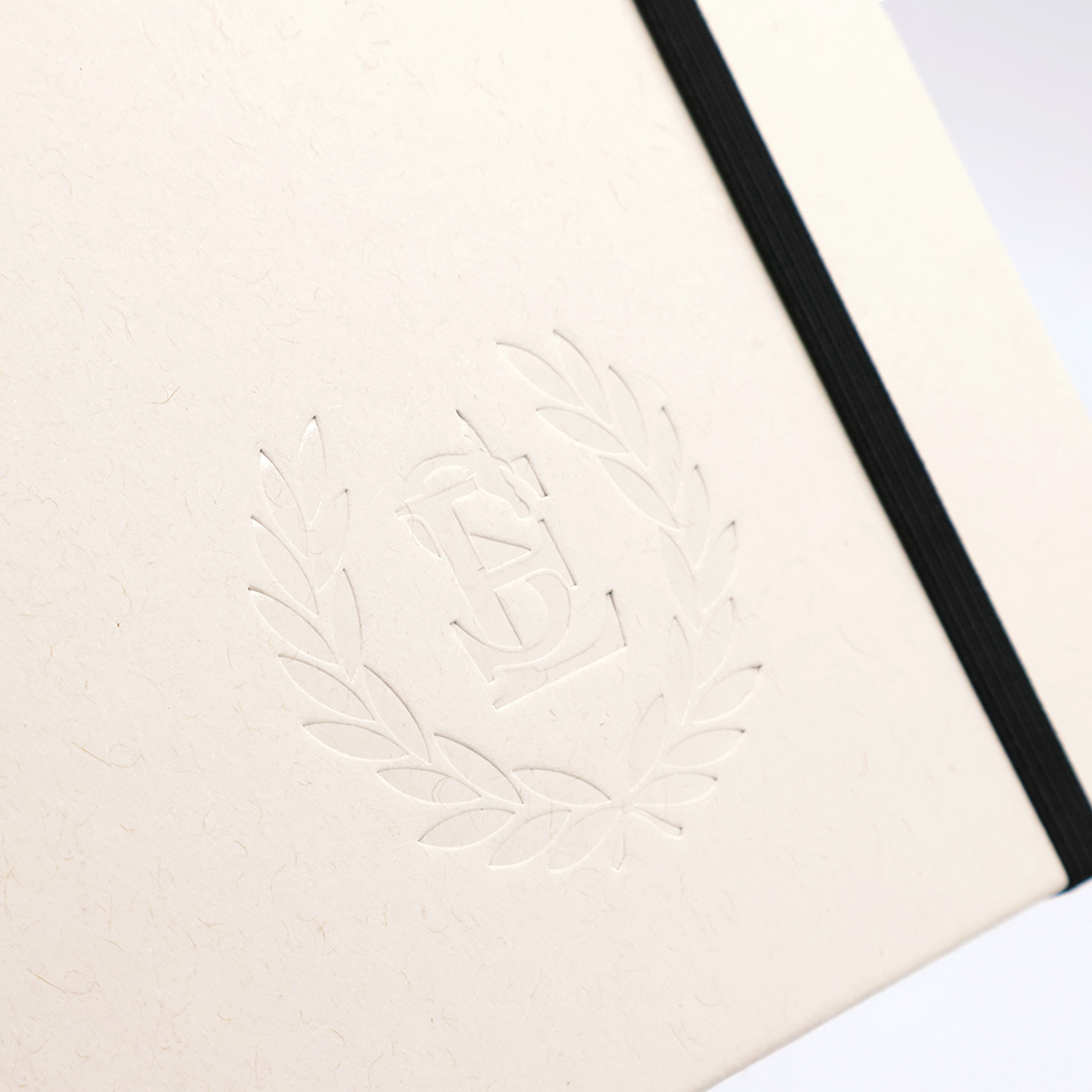 Блокнот из переработанных тетрапак в твёрдом переплёте Rebirth, Серый-4