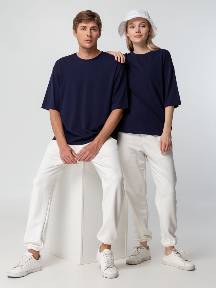 Футболка унисекс оверсайз Street Vibes, темно-синяя-5