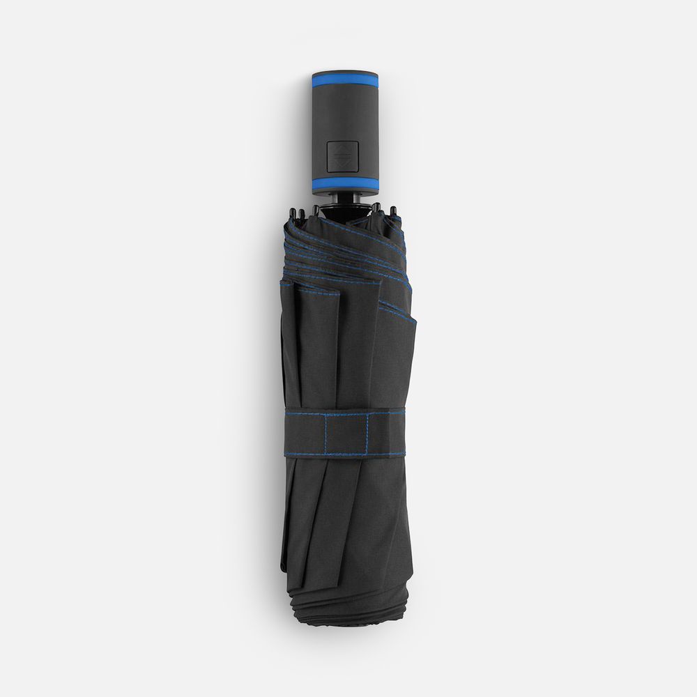 Зонт складной AOC Mini с цветными спицами, синий-6