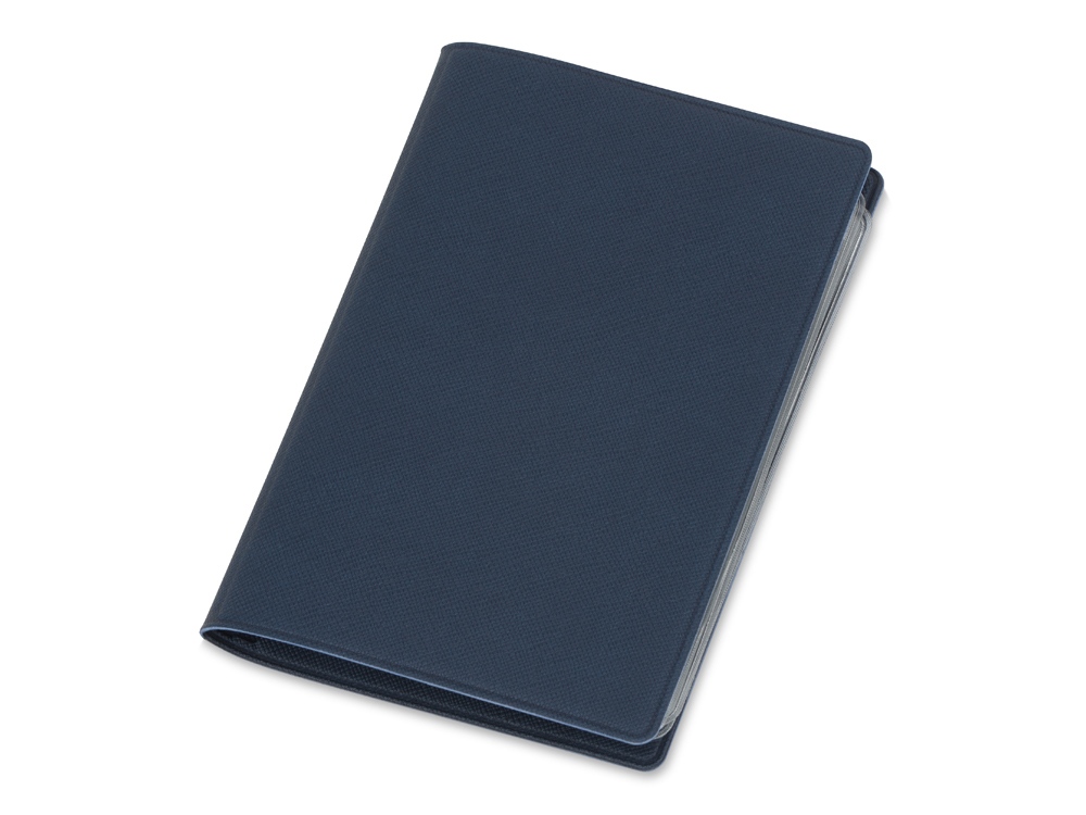 Классическая обложка для автодокументов Favor, темно-синяя-0