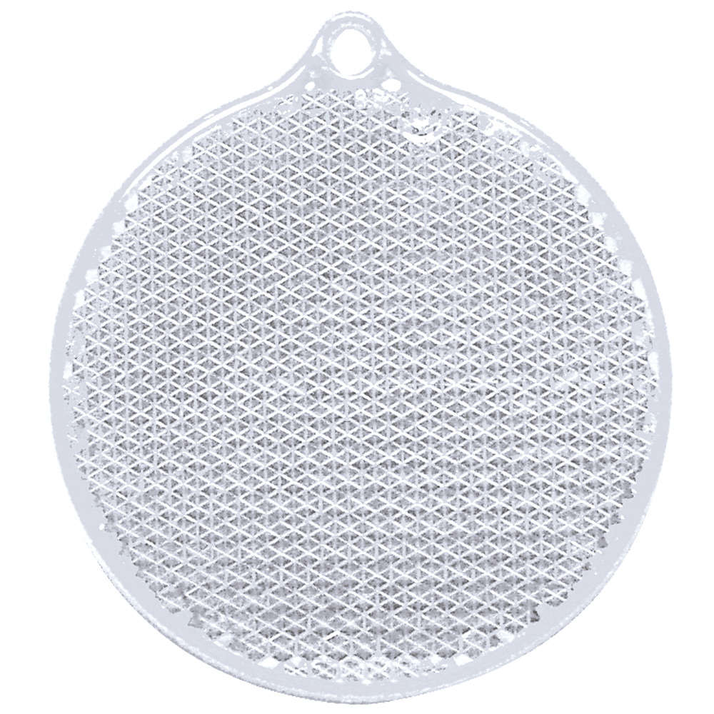 Пешеходный светоотражатель «Круг», белый-1