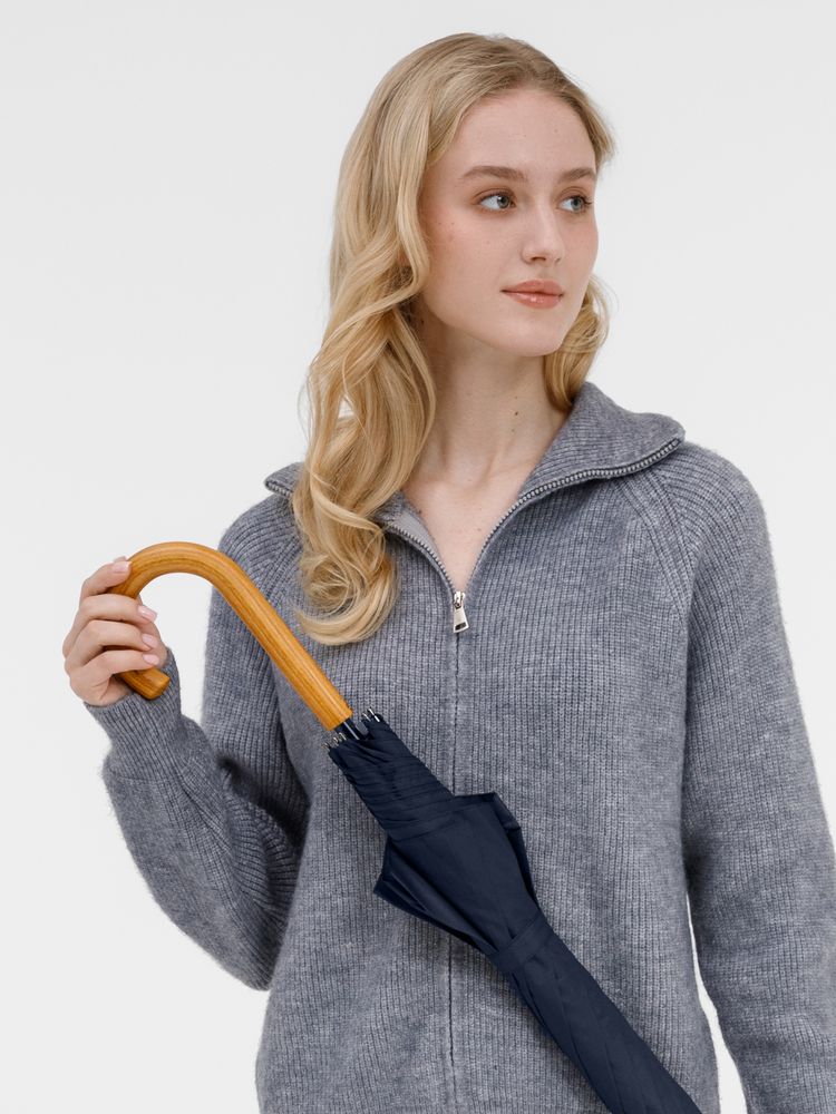 Зонт-трость Classic, темно-синий-4