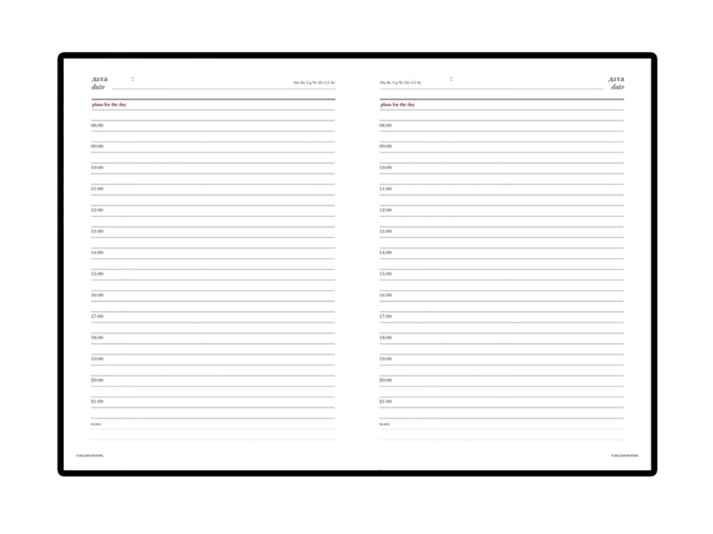 Ежедневник недатированный А6+ Velvet, зефирный мятный-1