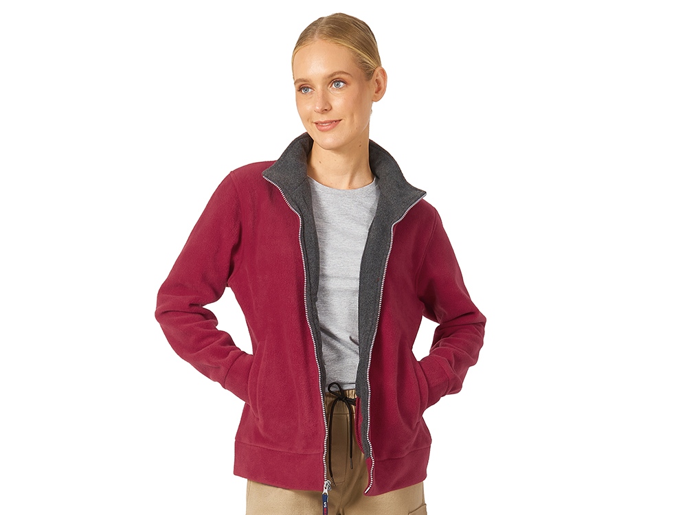 Куртка флисовая Nashville женская, красный/пепельно-серый-1