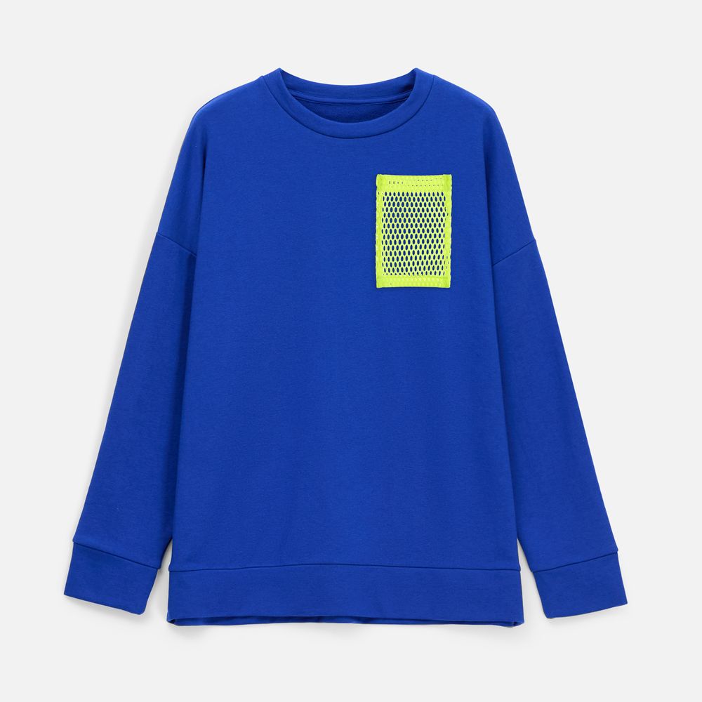 Карман из крупной сетки Pose, серый-2