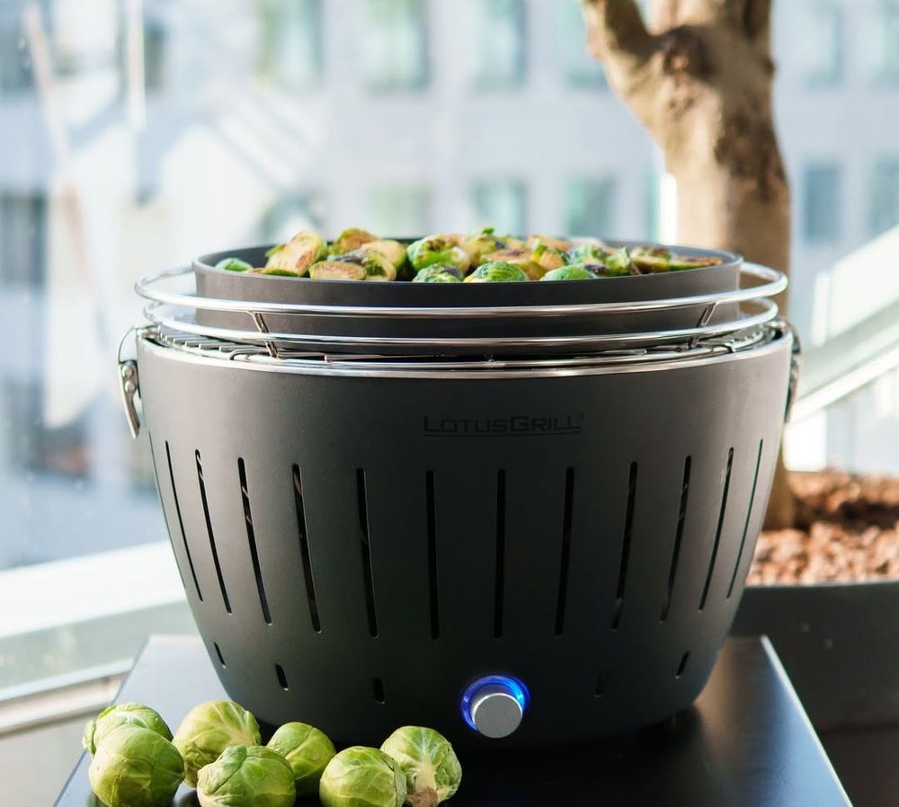Угольный гриль Lotus Grill Classic, серый (антрацит)-2