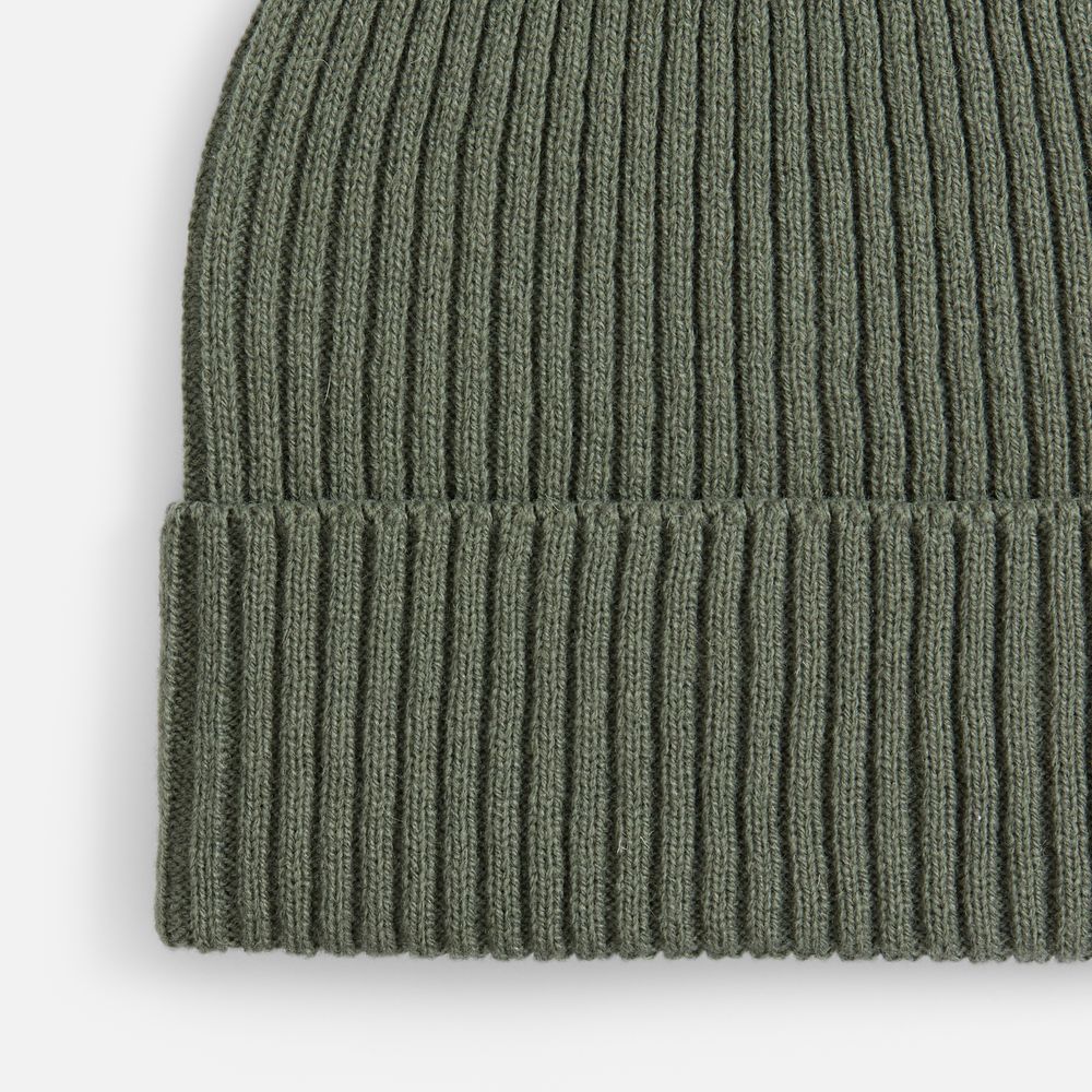 Шапка Catch Match без помпона, зеленая (полынь)-1