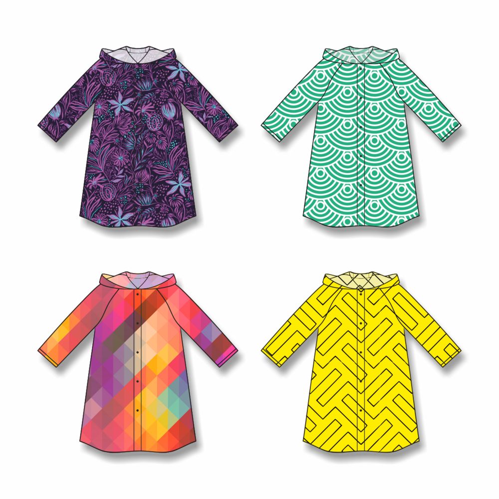 Дождевик классический RainCoat на заказ, разноцветный, единый размер-9