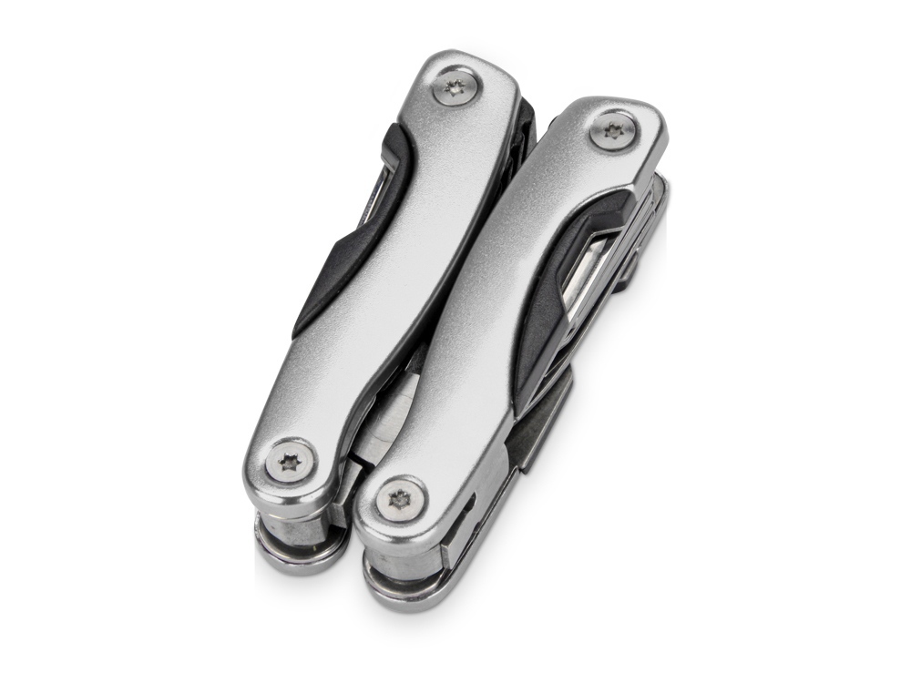 Подарочный набор Путешественник с флягой и мультитулом, светло-серый-3