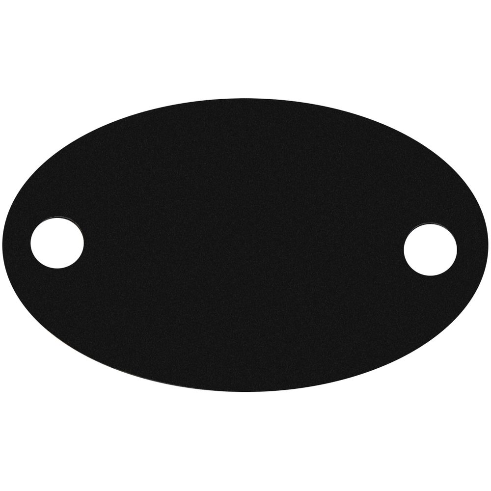 Шильдик металлический Alfa Oval, черный-1