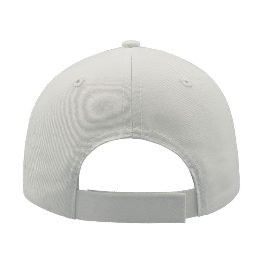Бейсболка "Ace", 6 клиньев,  застёжка на липучке, белый-1