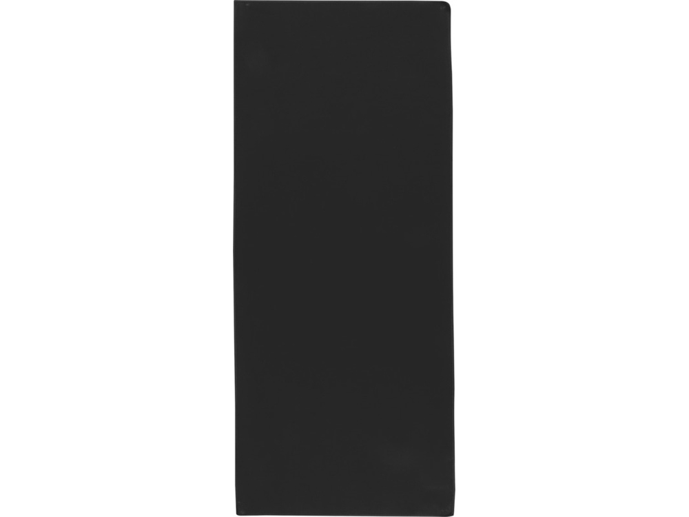 Lucas спортивное полотенце из переработанного полиэстера 30х80 см - сплошной черный-2