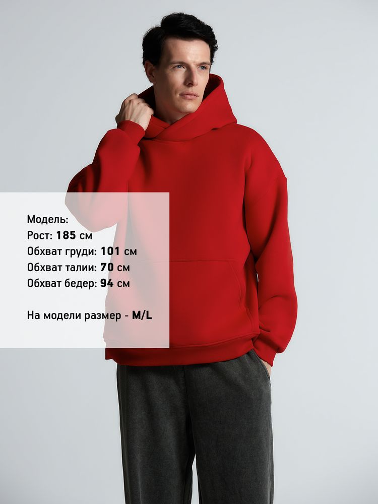 Худи Kulonga Oversize, красное-4