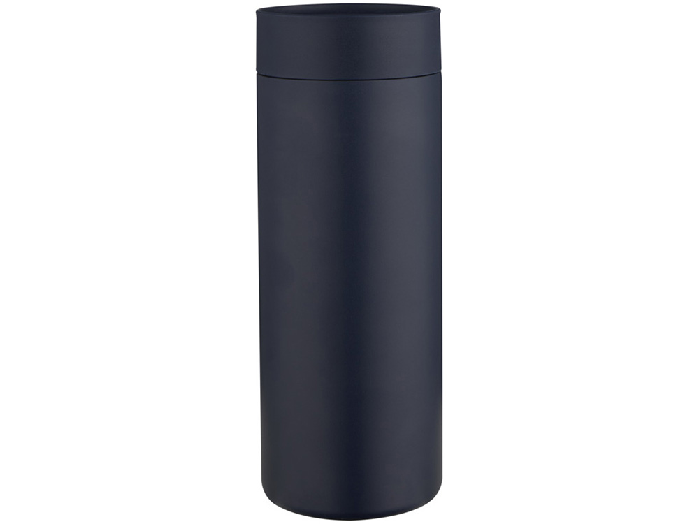 Illuminate бутылка для воды объемом 650 мл из переработанной нержавеющей стали RCS с двойными стенками и набором из 3 крышек - Синий Navy-2