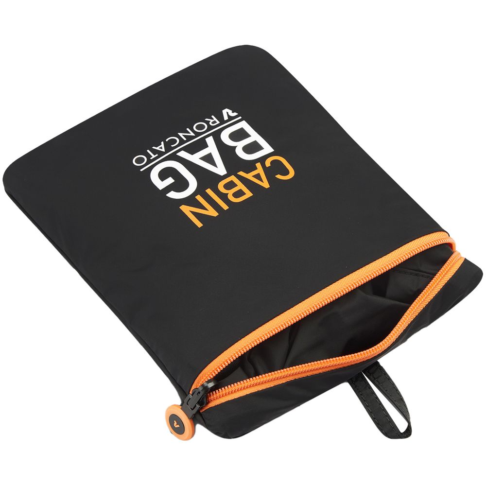 Сумка дорожная Compact Neon, черная с оранжевым-3