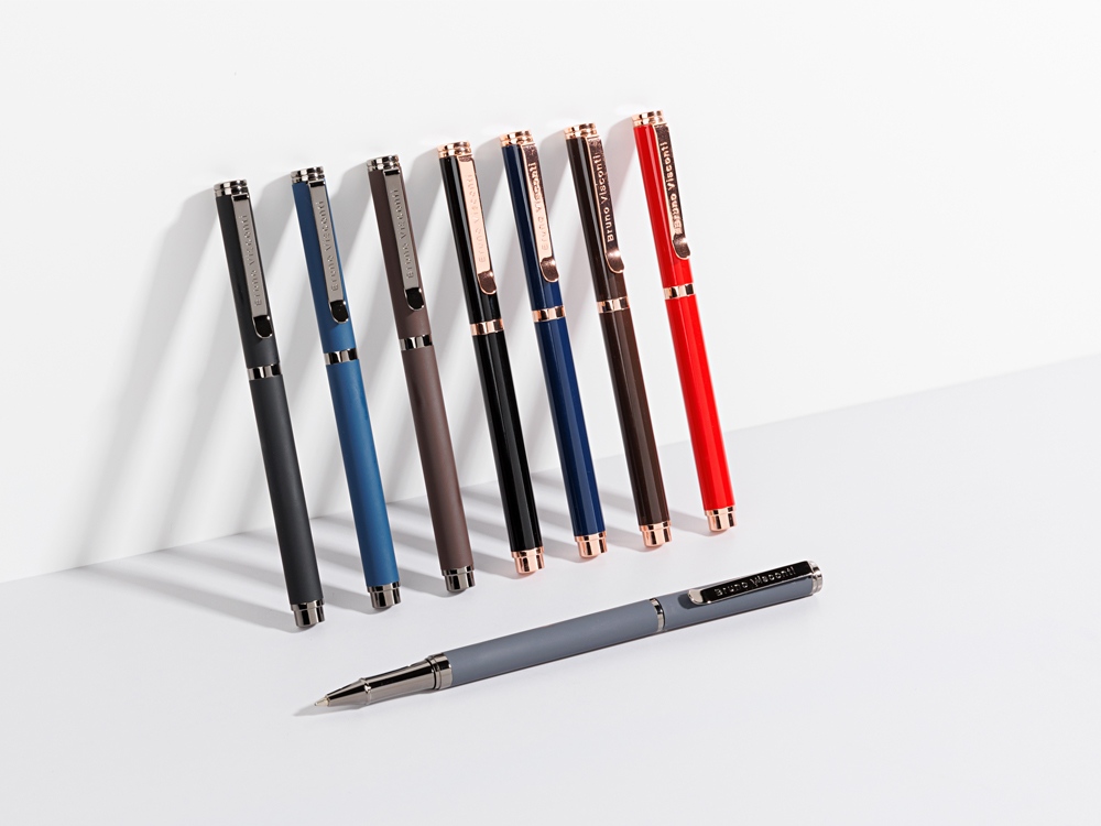 Ручка металлическая шариковая Venezia Pragmatico софт-тач, синий-6