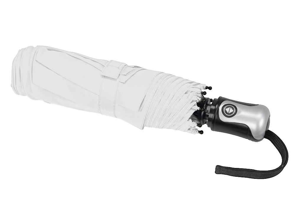 Зонт Alex трехсекционный автоматический 21,5, белый-2