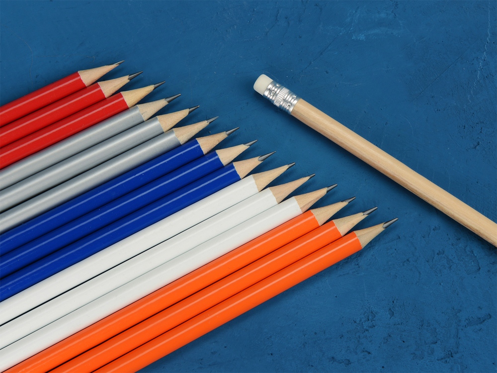 Карандаш Графит C, белый-1