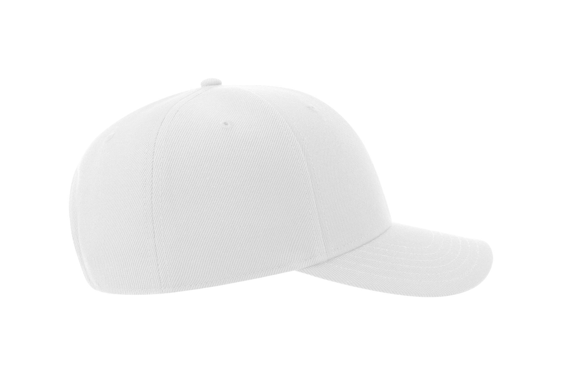 Бейсболка BEAT-S, 6 клиньев, пластиковая застежка, белый-4