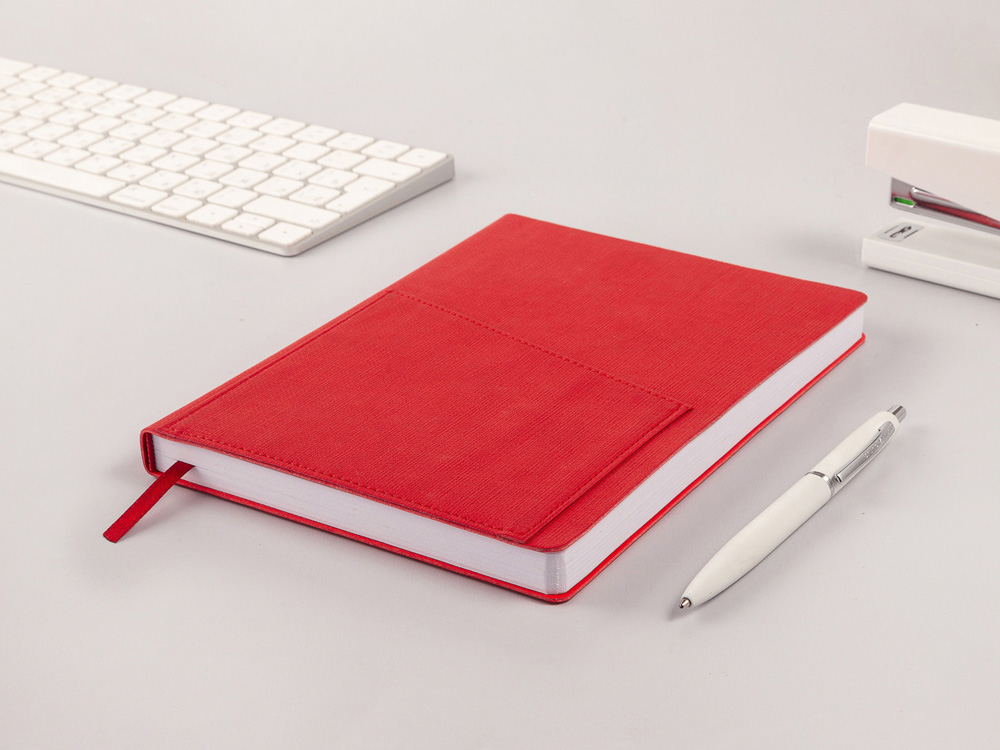 Ежедневник недатированный А5 Barcelona, красный-10