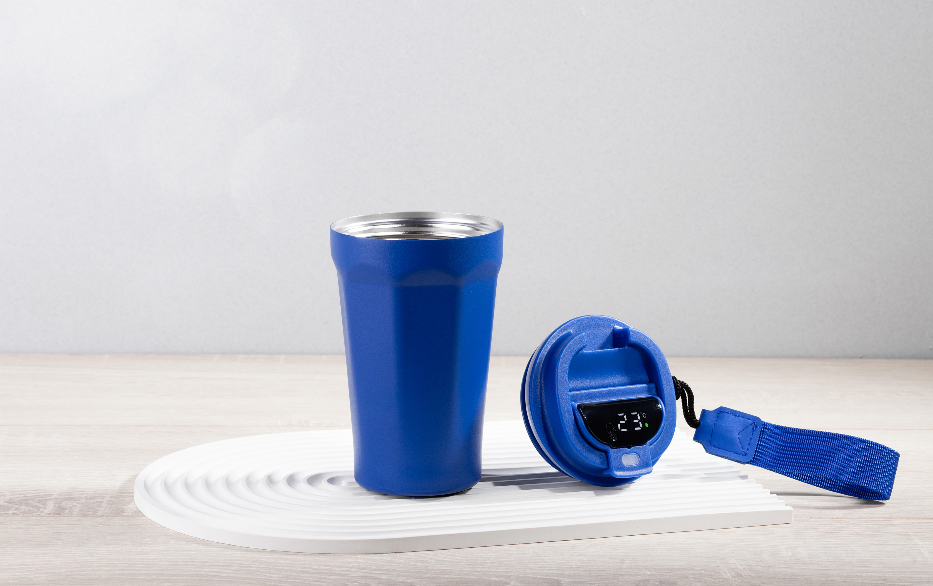 Термостакан "Legend" 390 мл с индикацией температуры, покрытие пудра-3