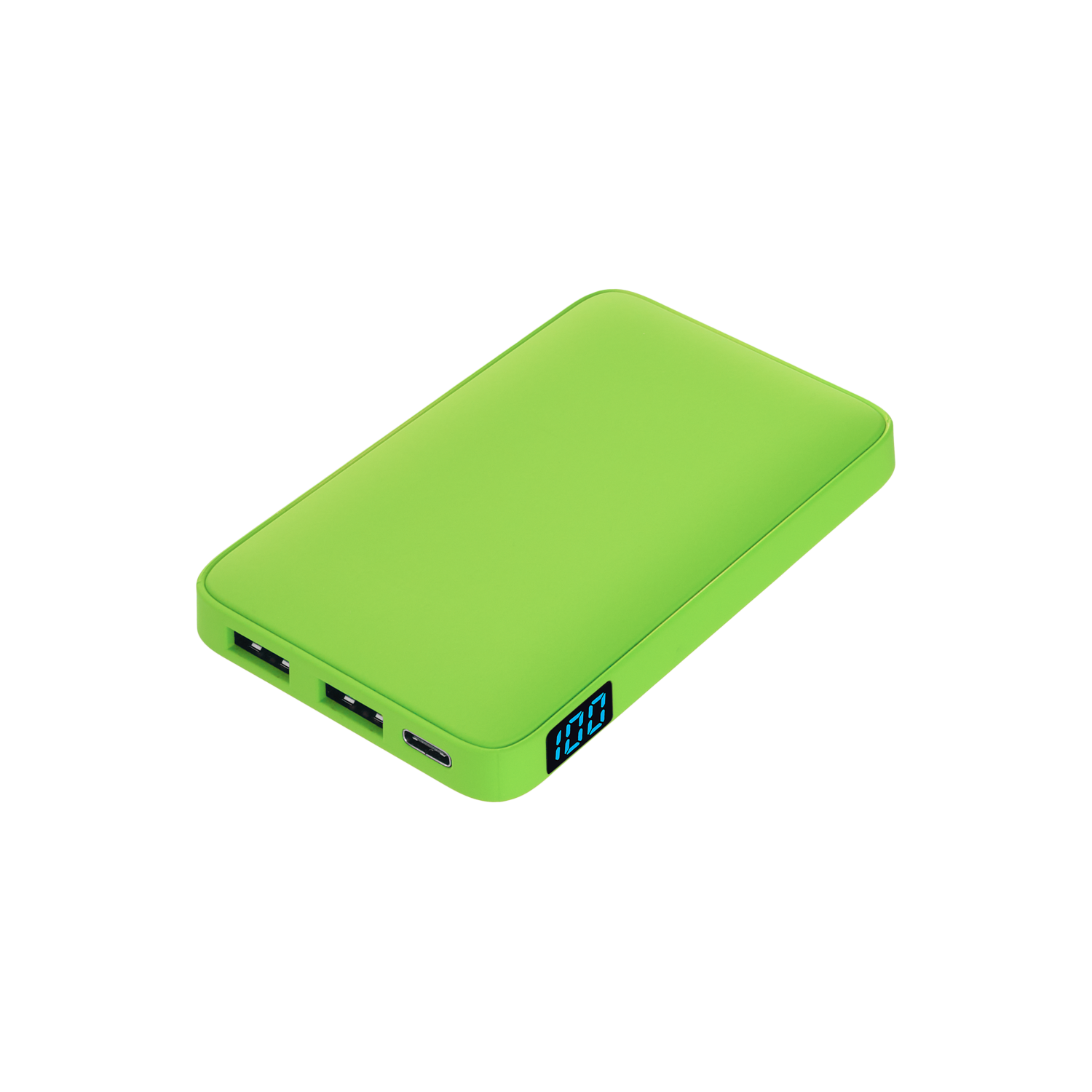 Внешний аккумулятор с подсветкой Анкор (Ancor) 5000 mAh, салатовый-0