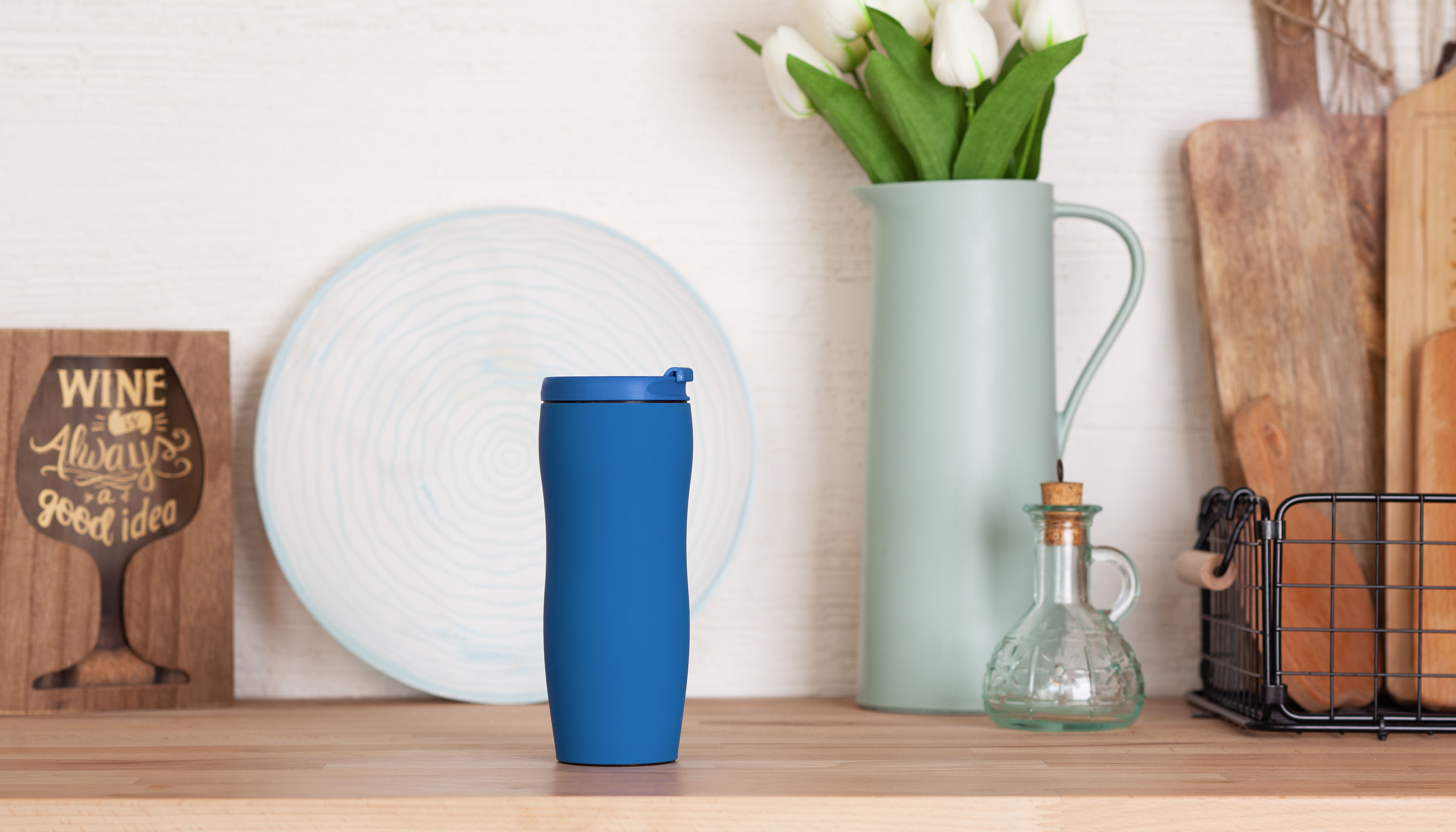 Термостакан "Монтана" 400 мл, покрытие soft touch-1