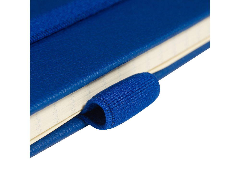 Блокнот А5  City на резинке, синий-4