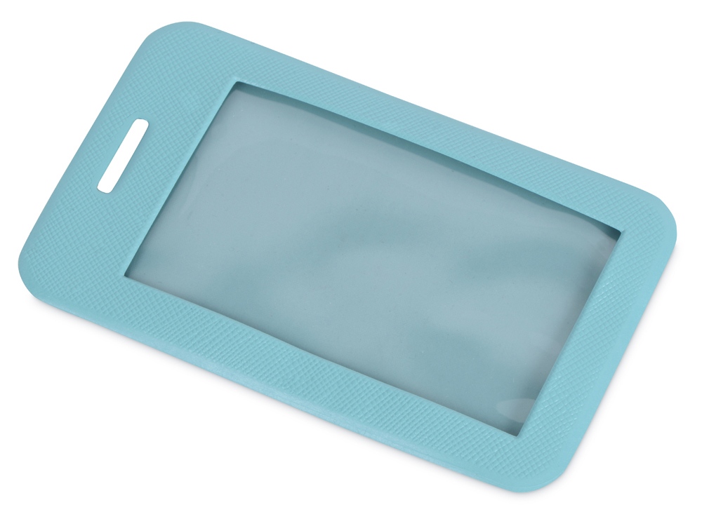 Чехол для пропуска Weekend из ПВХ, голубой-0