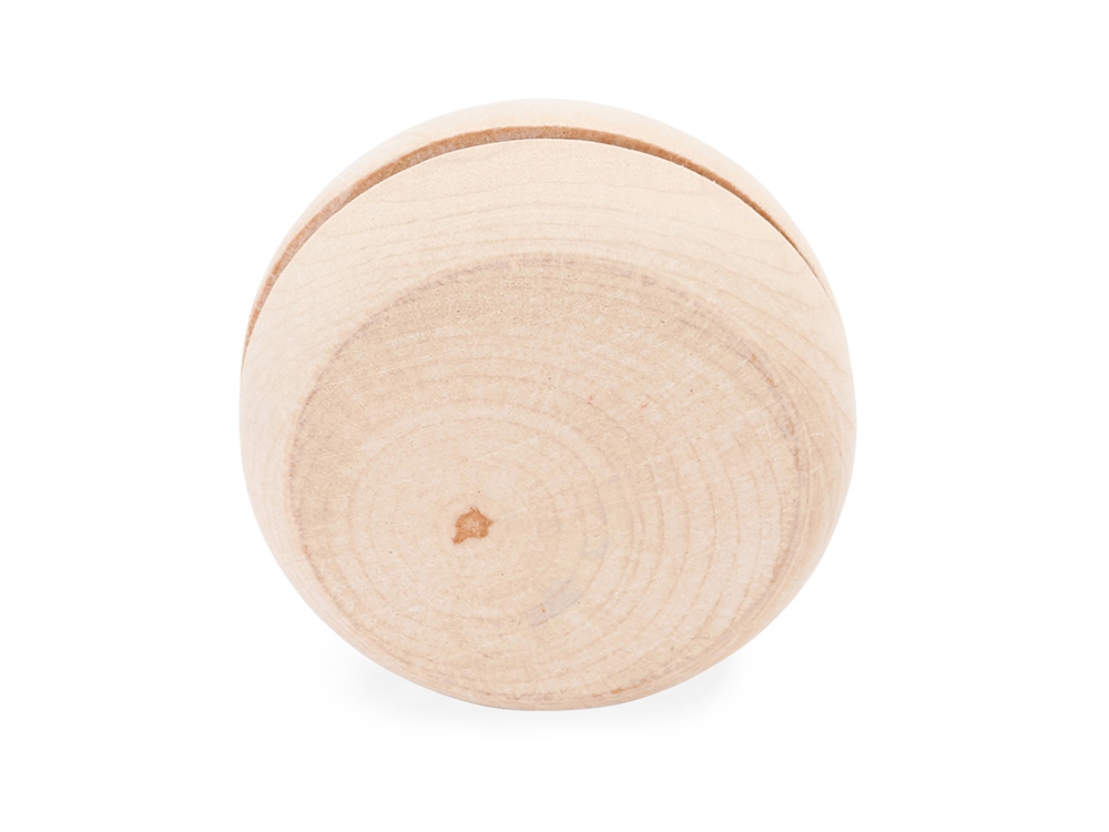 Деревянное йо-йо ROSKO с белым шнуром длиной 75 см, натуральный-1