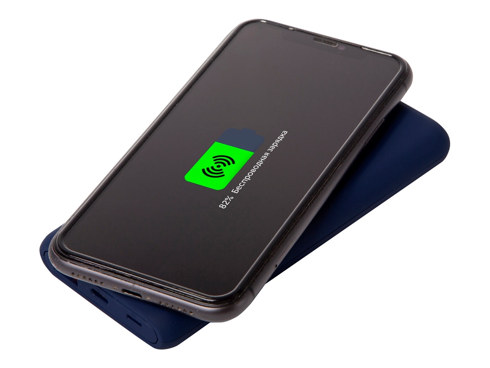 Внешний беспроводной аккумулятор c QC/PD Reload, 10000 mAh, темно-синий-2