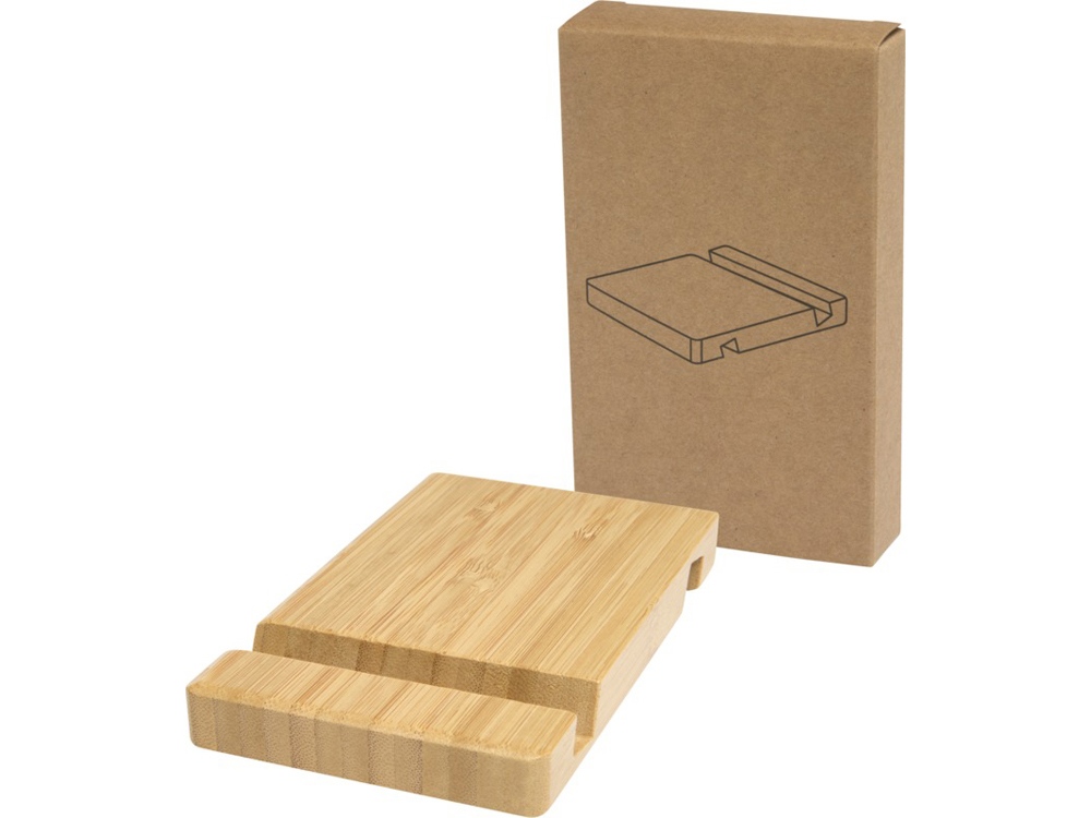 Bubup бамбуковая 2-угольная подставка для планшета и телефона-0