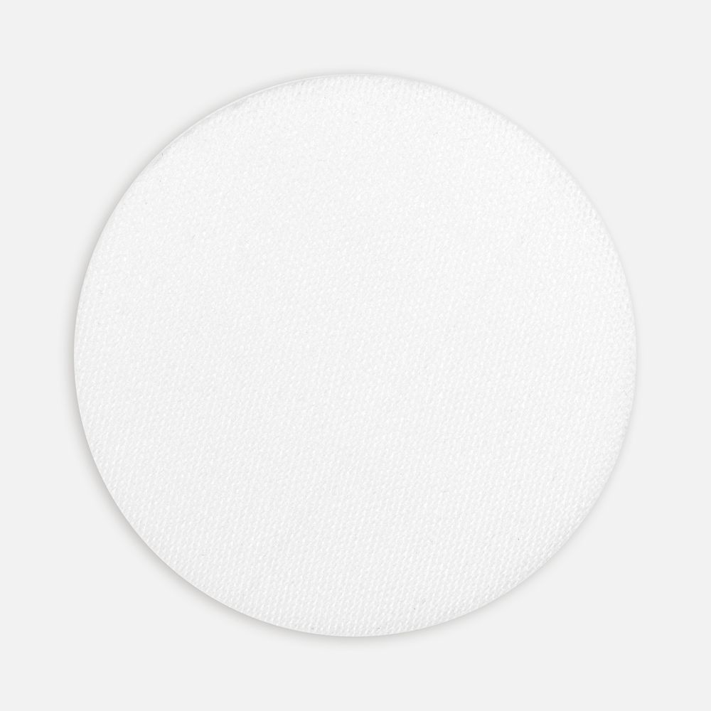 Наклейка тканевая Lunga Round, M, белая-0