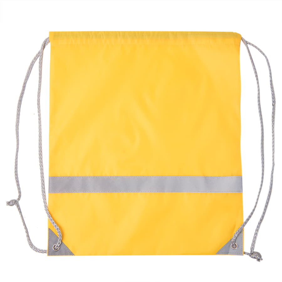 Рюкзак мешок RAY со светоотражающей полосой, желтый-3