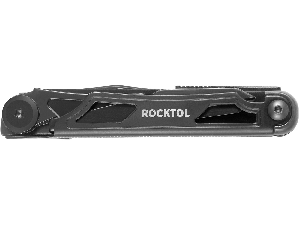 Нож-мультитул Rocktol 12 в 1, кожаный чехол, черный-1