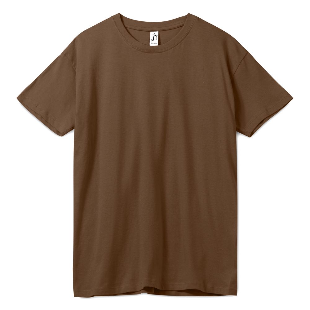 Футболка унисекс Regent 150, коричневая-0