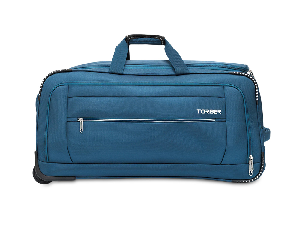 Сумка на колесах TORBER ВИВИ, синий, полиэстер, 69 х 30 х 32 см, 56 л-0