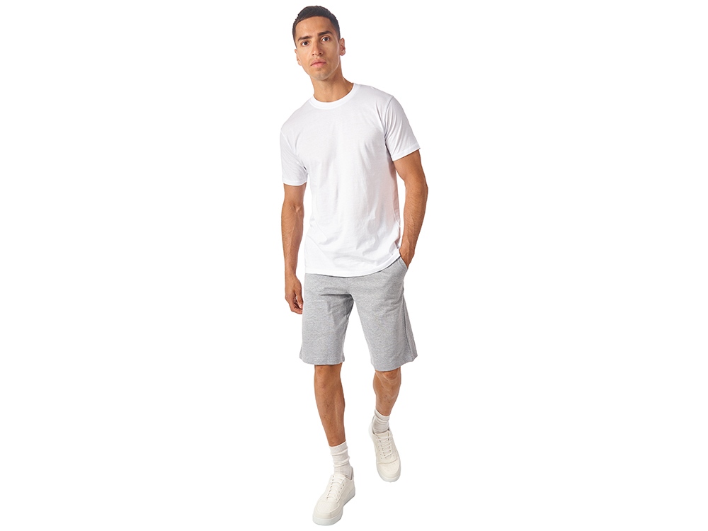 Мужские шорты из френч терри Warsaw 220гр, серый меланж-3