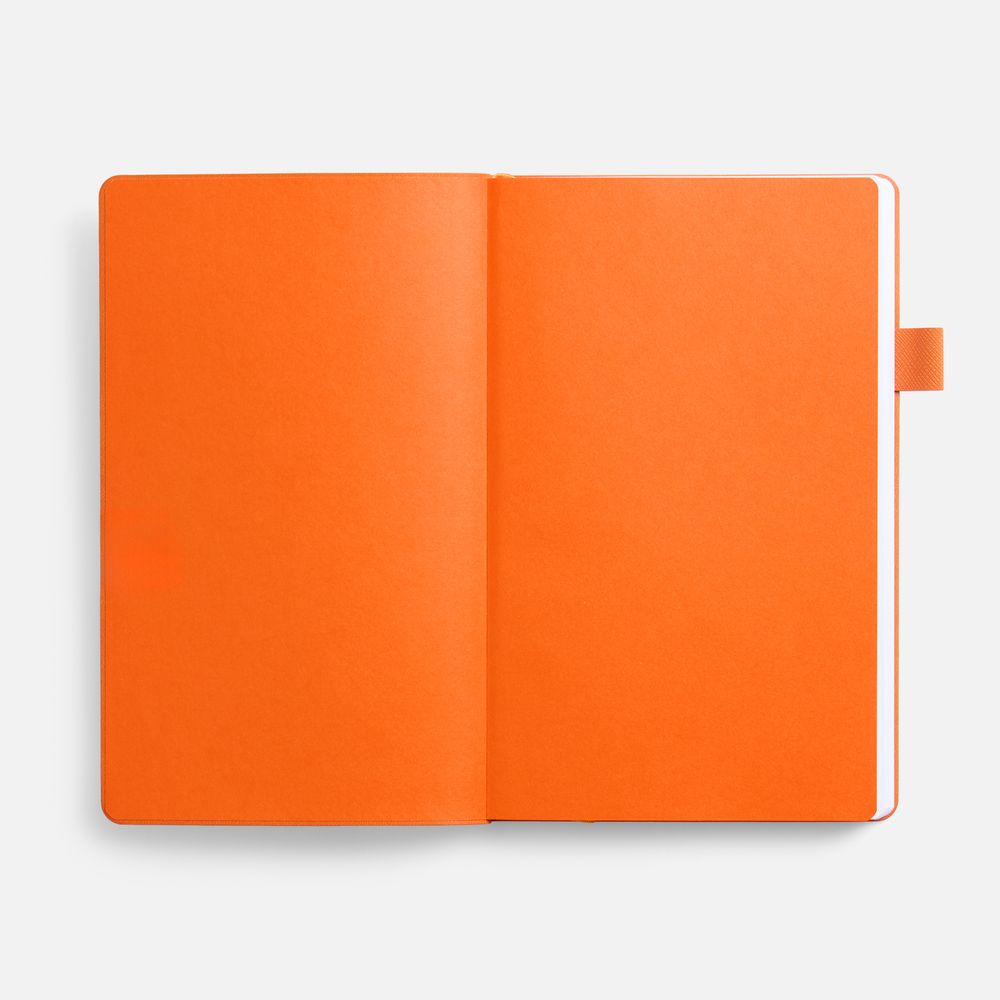 Ежедневник White Shall, недатированный, бело-оранжевый-5