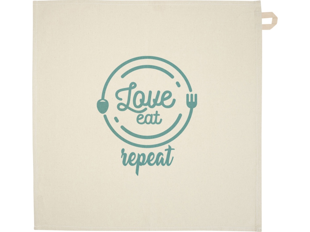 Alora кухонное полотенце из переработанного хлопка плотностью 200 г/м² - бежевый овсяный-2