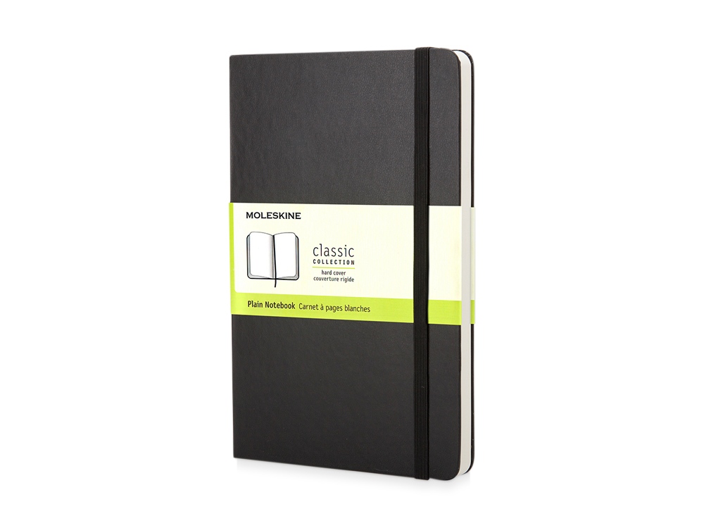 Записная книжка Moleskine Classic (нелинованный) в твердой обложке, Pocket (9x14см), черный-0
