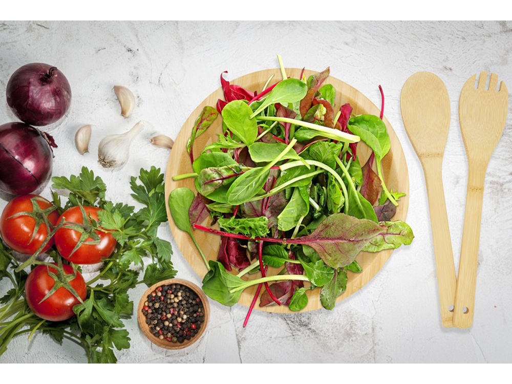 Argulls, бамбуковая салатница и приборы, natural-3