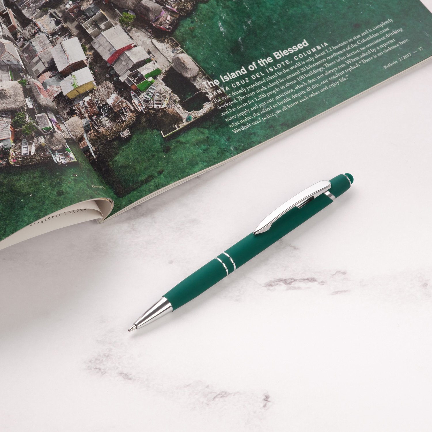 Шариковая ручка Comet NEO, зеленая-6