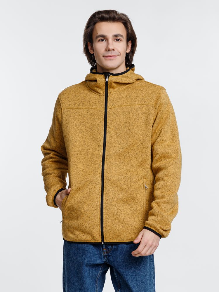 Куртка с капюшоном унисекс Gotland, горчичная-3