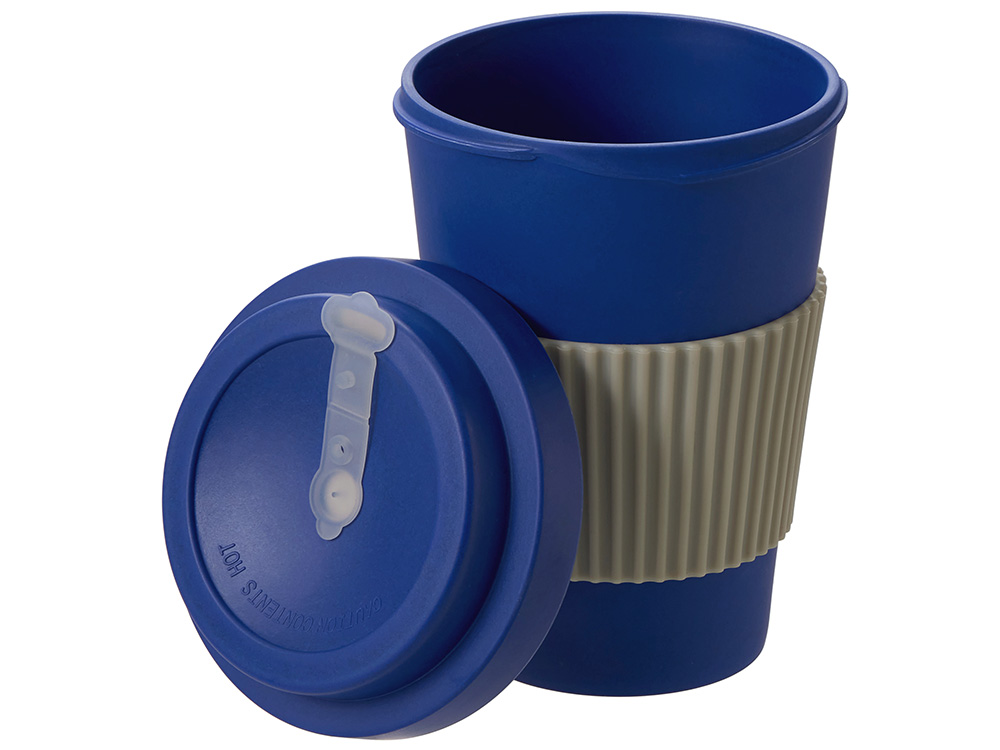 Термокружка Muffin из натуральных волокон, темно-синий-2