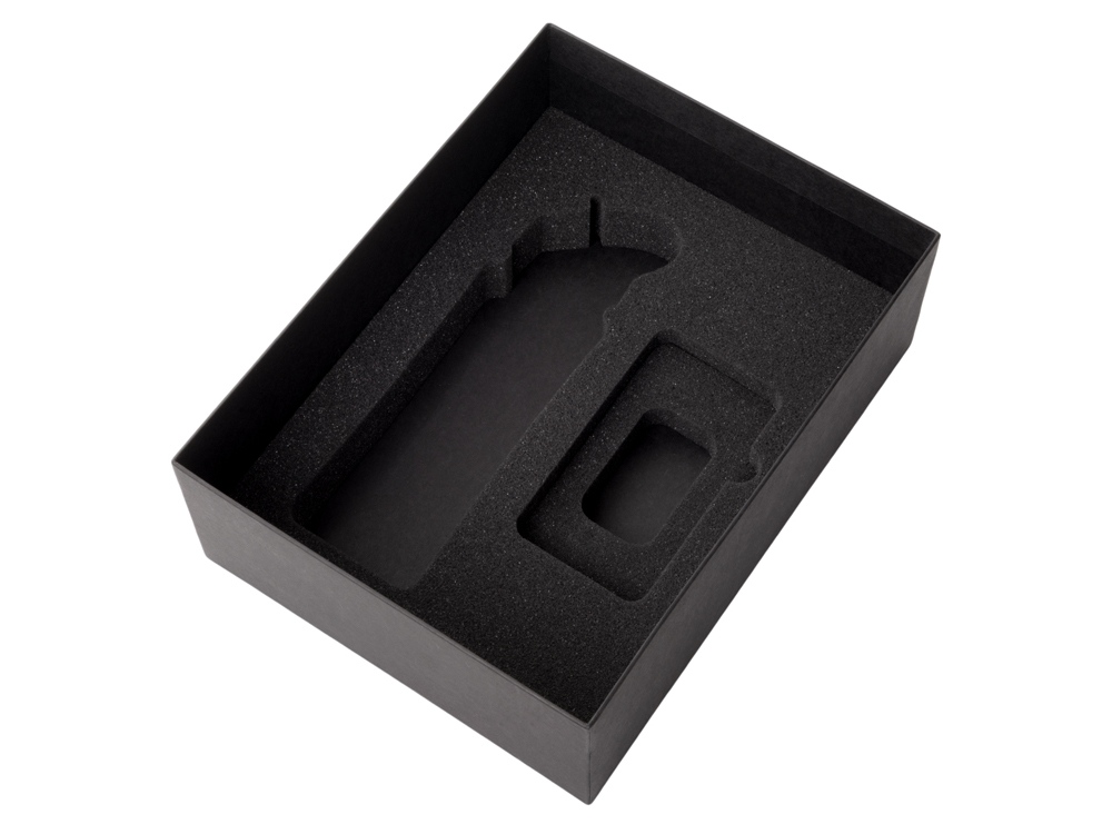 Подарочный набор с бутылкой для воды и повербанком С2, 10000 mAh, серый-2