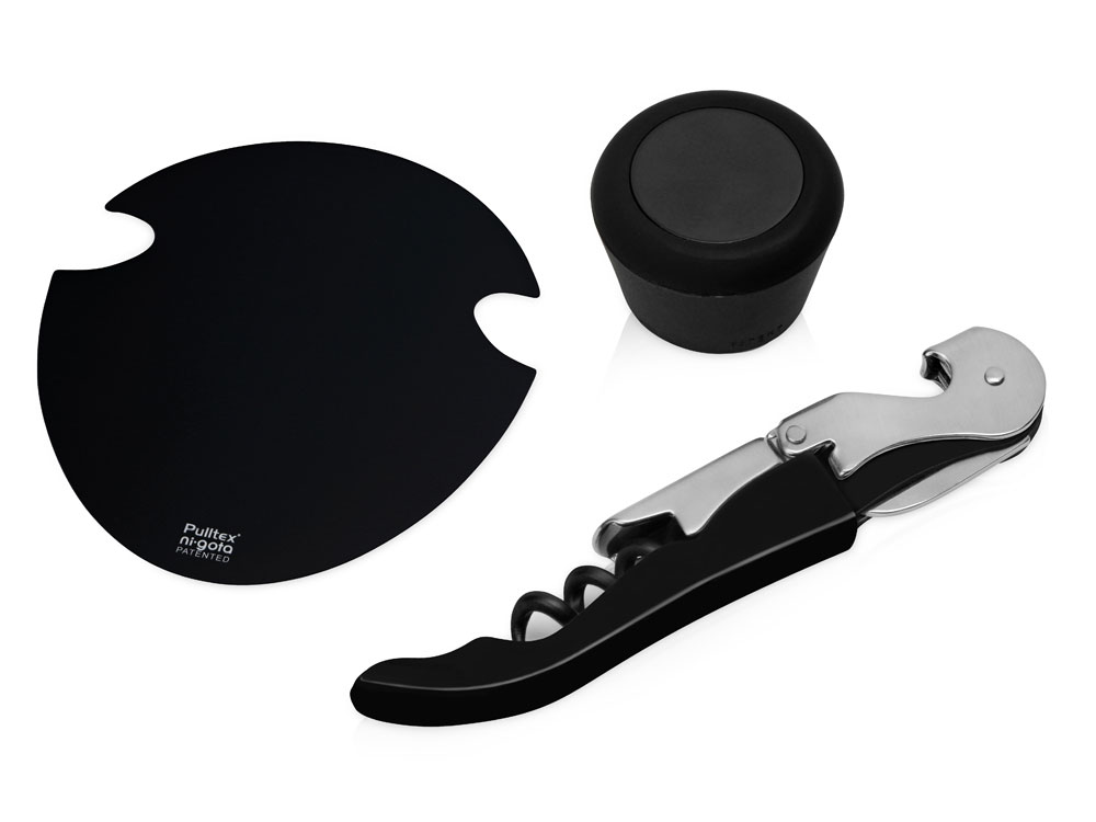 Набор аксессуаров для вина Nigota, черный-0