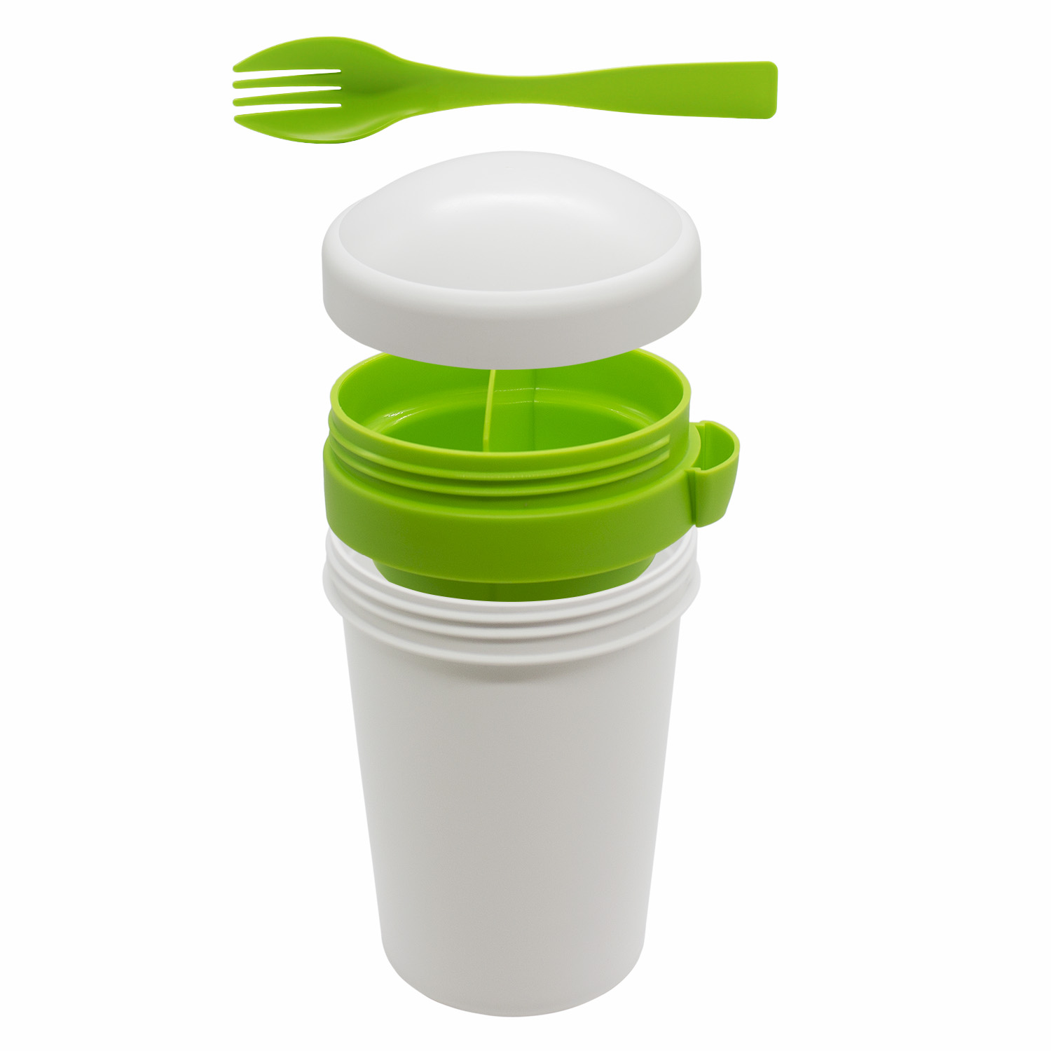 Ланч-бокс Veggie to go Green Line с вилкой (салатовый)-1